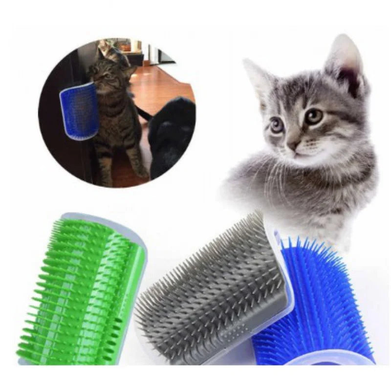 Escova pet escova catnip gato tira parede brinquedo de massagem